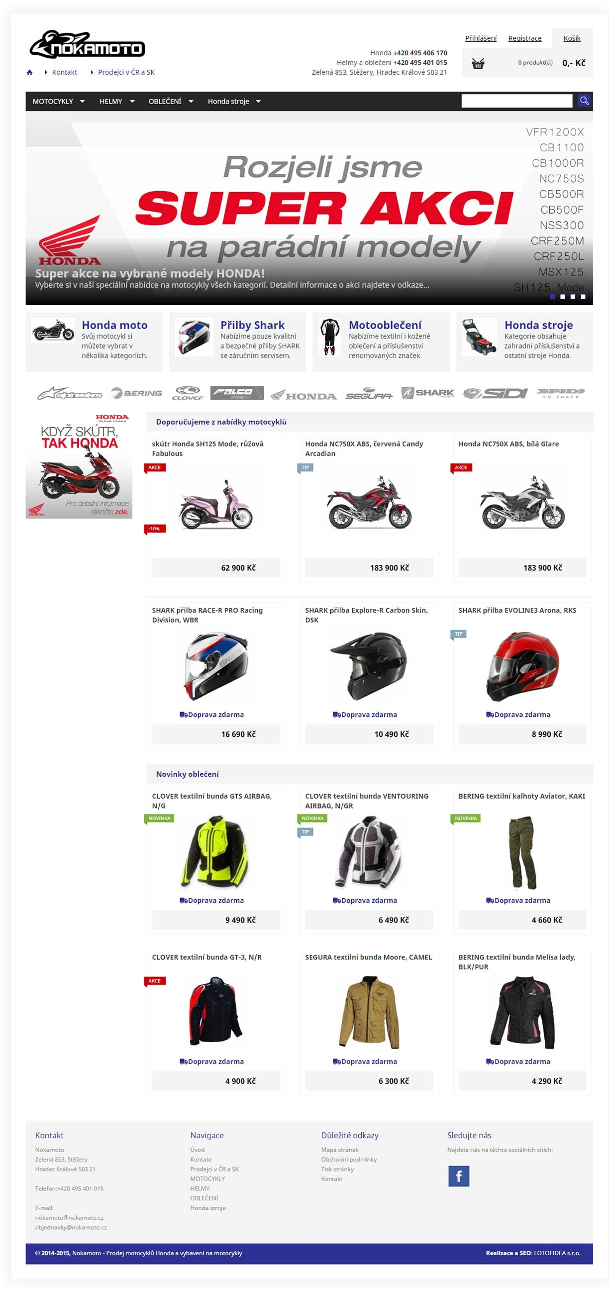 Nokamoto - prodej motocyklů a příslušenství